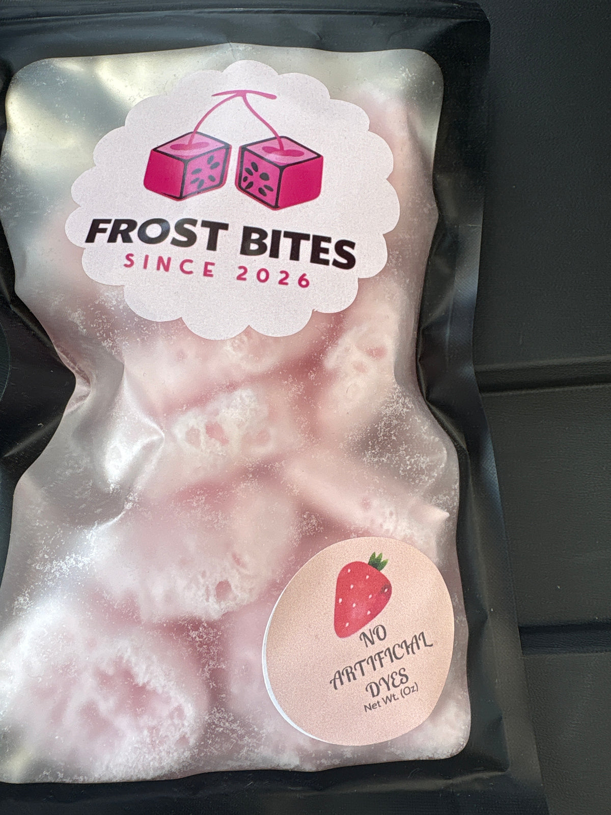 Dye free freeze dried taffy